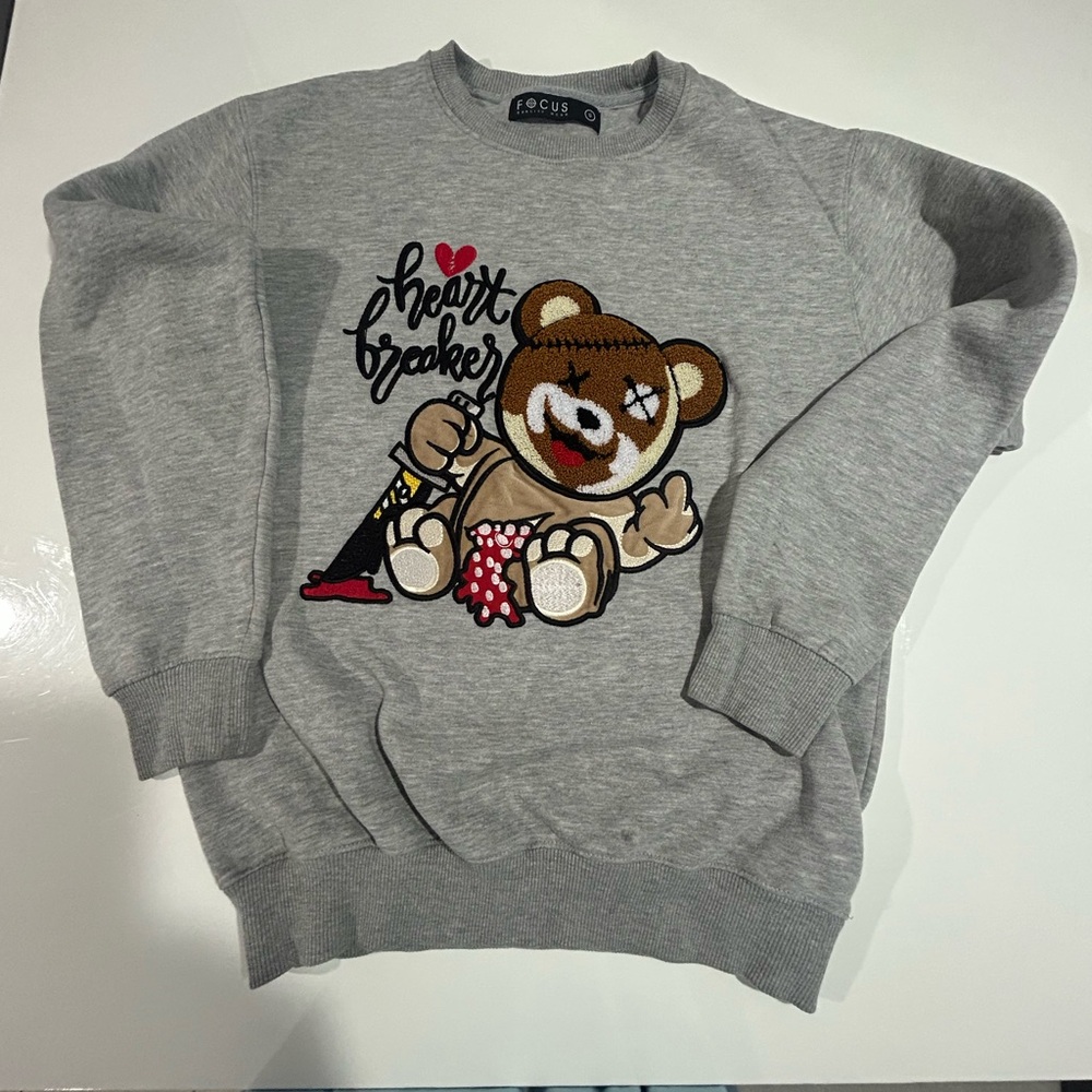 Gray Bear Graphic woman’s  Sweater